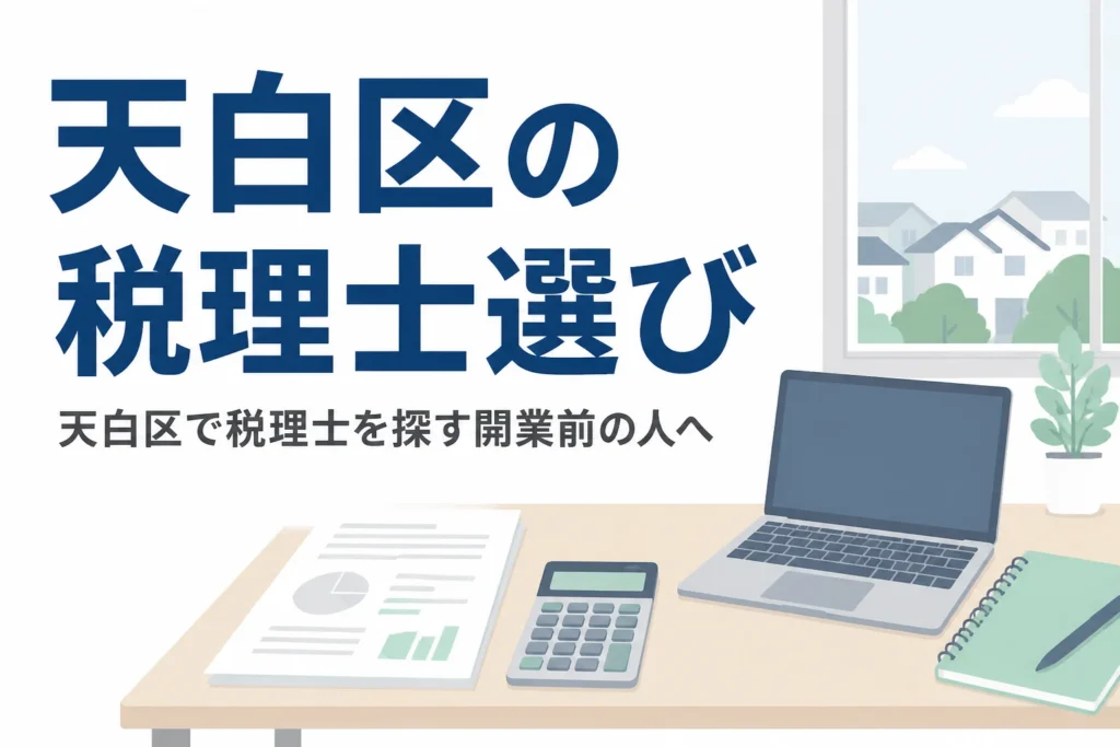 名古屋市天白区で開業する人向けに税理士の探し方と相談先を解説する記事のアイキャッチ