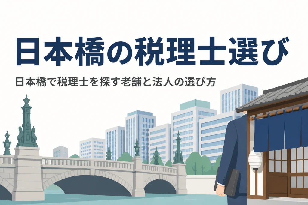 日本橋で税理士を探す法人向け記事のアイキャッチ