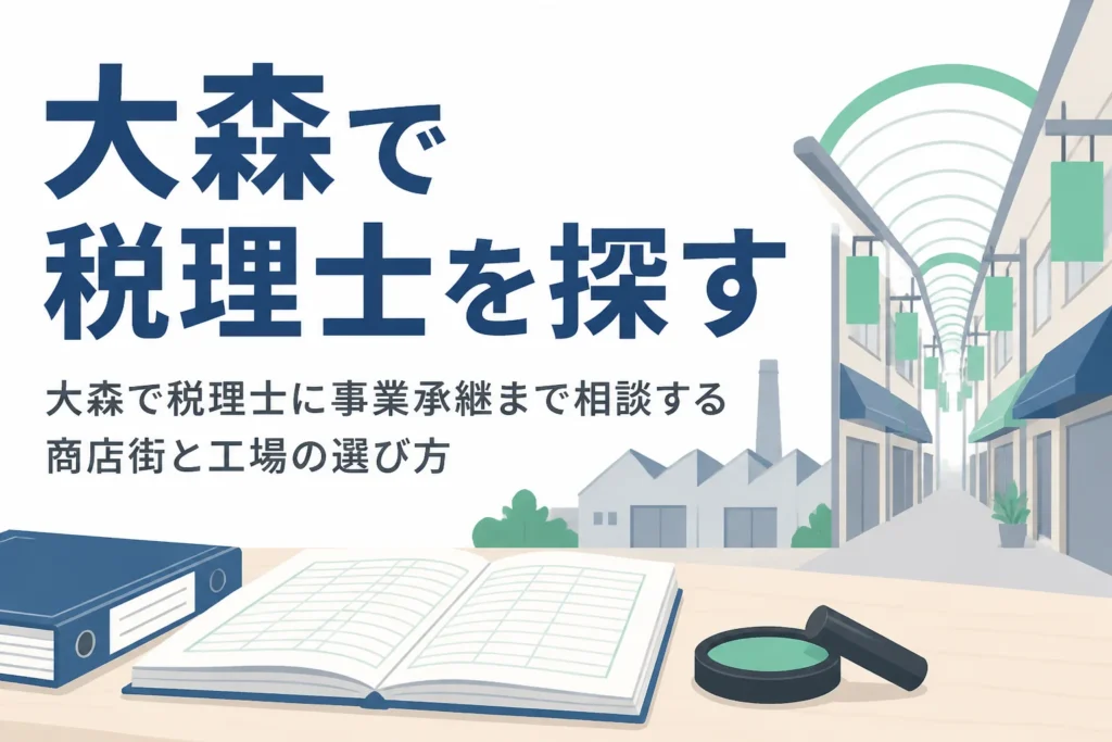 大森で事業承継まで相談できる税理士の選び方を解説する記事のアイキャッチ