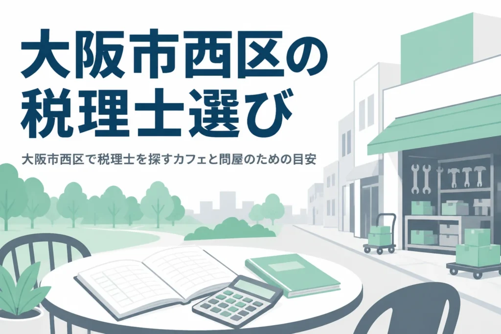 大阪市西区で税理士を探す方向けの記事のアイキャッチ