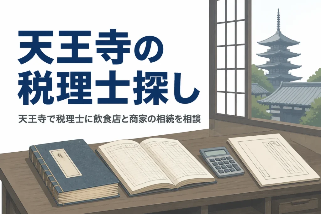 天王寺で税理士を探す飲食店や古くからの商家向けに相談先と相続・売却の注意点を解説する記事のアイキャッチ