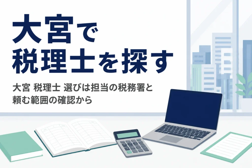大宮で税理士を探す法人と店舗経営者向けの記事のアイキャッチ