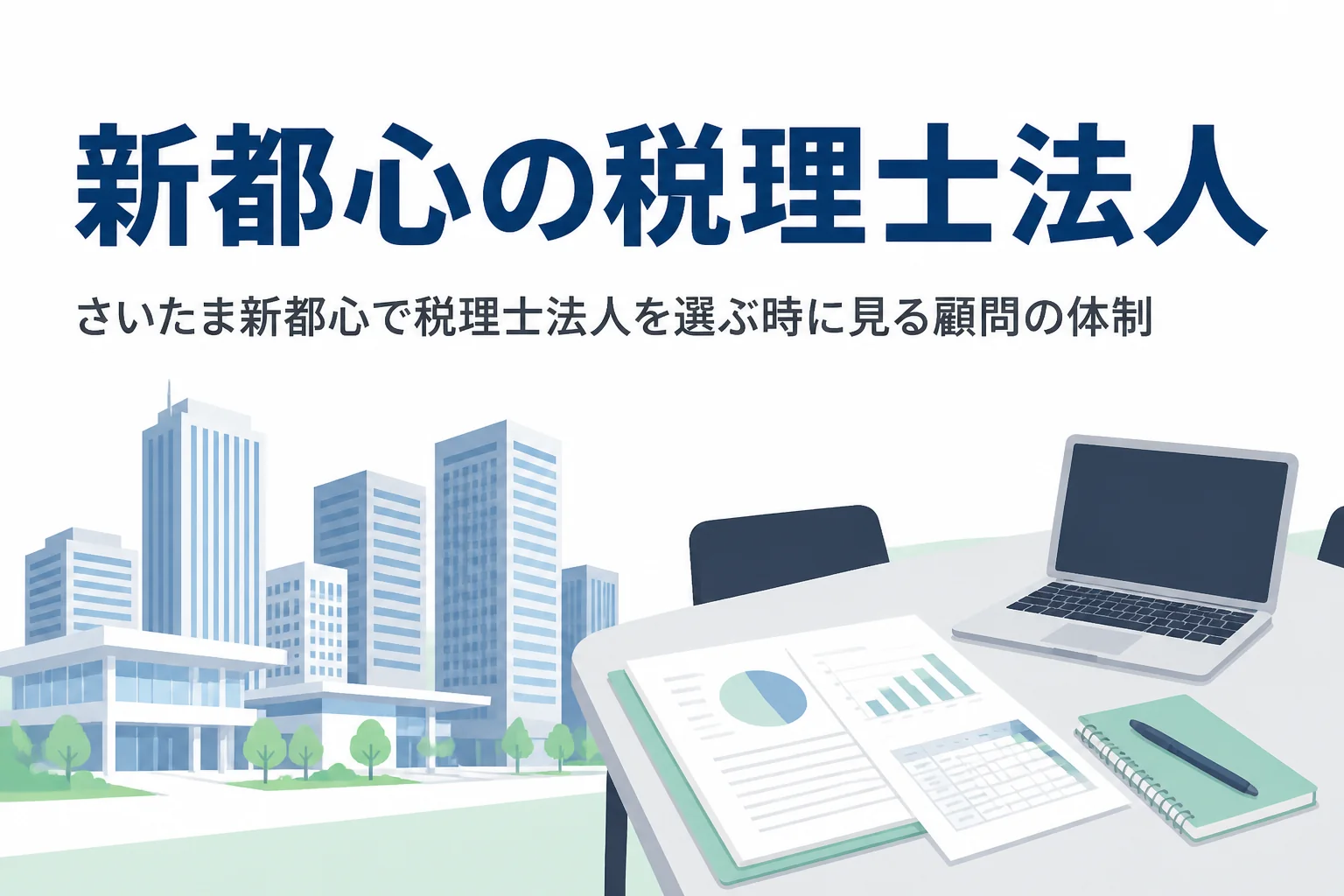 さいたま新都心で税理士法人を選ぶポイントを解説する記事のアイキャッチ