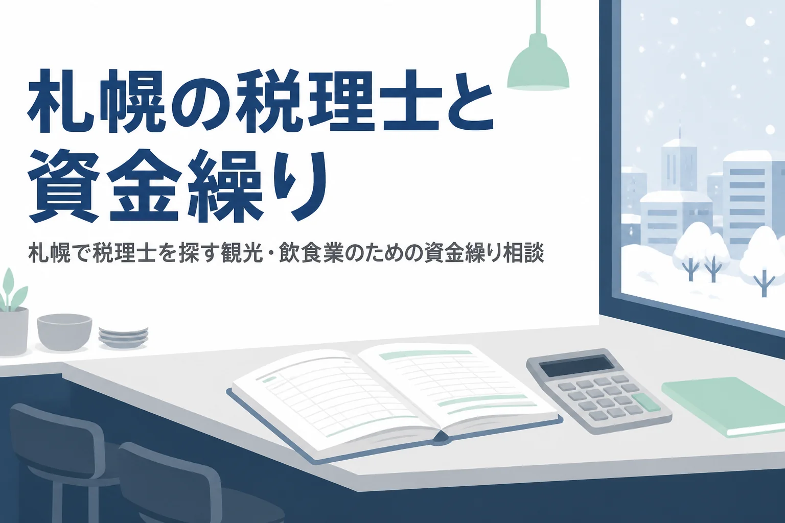 札幌で季節の売上の波がある観光・飲食業が税理士に資金繰りを相談するポイントを解説する記事のアイキャッチ