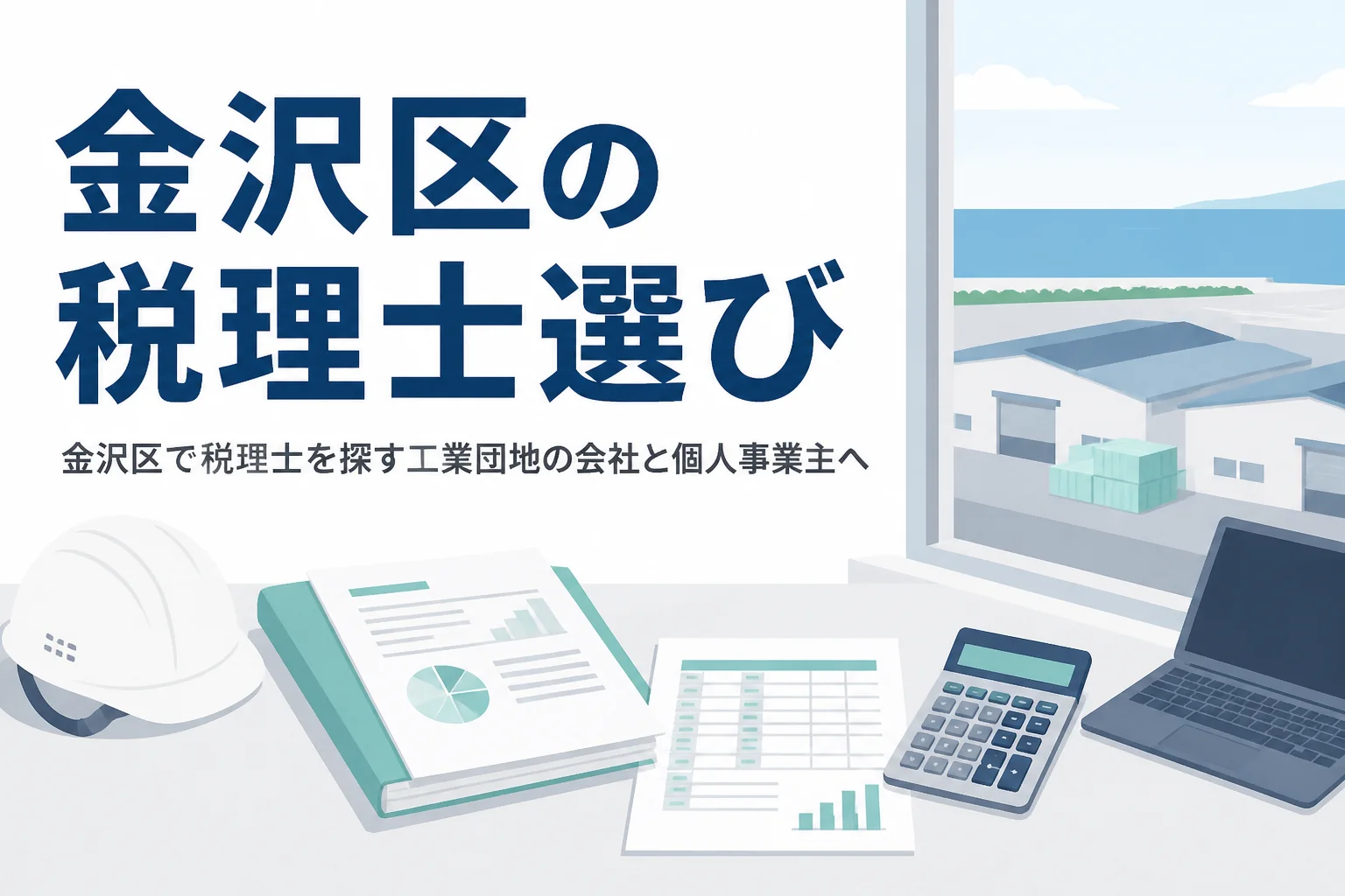 横浜市金沢区で税理士を探す工業団地の中小企業と個人事業主向けに相談先と頼み方を解説する記事のアイキャッチ