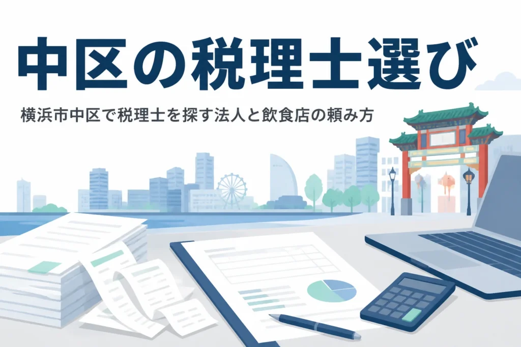 横浜市中区の関内のオフィス法人と中華街の飲食店向け税理士選びの記事のアイキャッチ